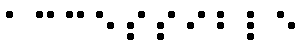 Imatge corresponent al codi en Braille de la paraula accessible