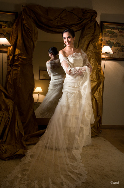 Vestido de novia espejo