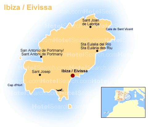 mapa de Ibiza