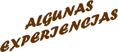 ALGUNAS
EXPERIENCIAS