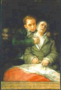 Goya atendido por el doctor Arrieta
