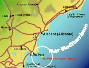 Situaci�n de la isla