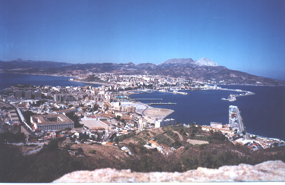 Ceuta vista desde el Monte Hacho