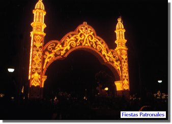iluminacin en las fiestas patronales