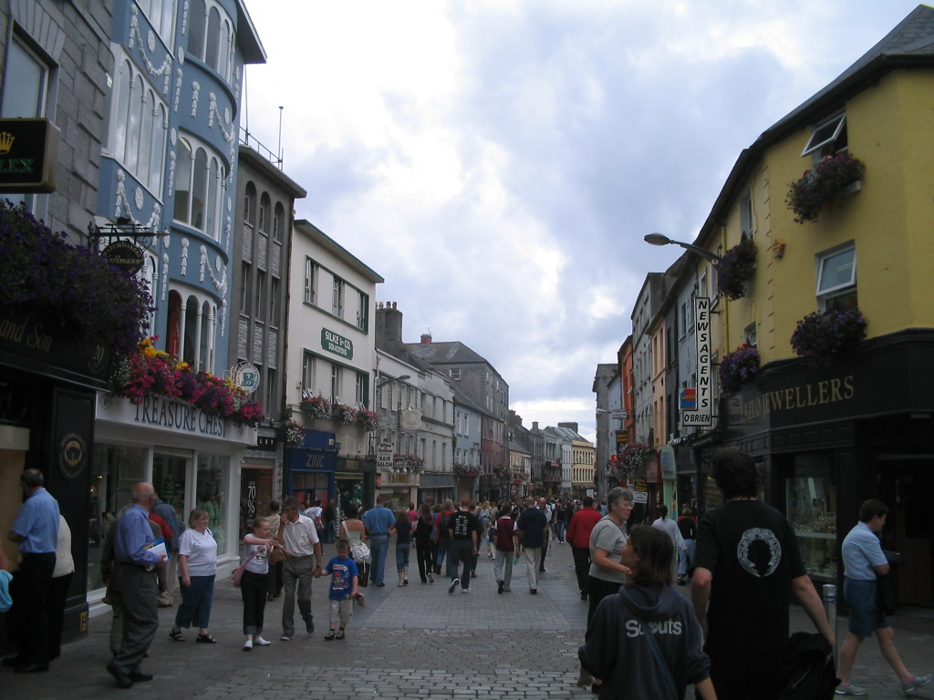 La principal calle de 
Galway