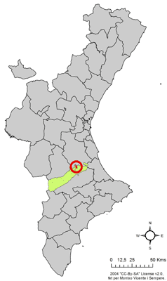 Mapa de la Comunitat Valenciana