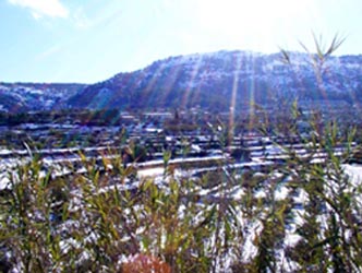 La nieve constituye la materia prima de esta actividad económica