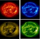 Cromosfera i corona solar inferior. Imatges obteses pel satèl·lit atrificial SOHO cortesia de http://www.lmsal.com/YPOP/ProjectionRoomlatest_EIT_304.html