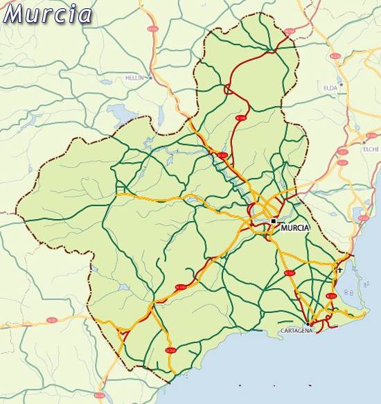 Mapa de Murcia