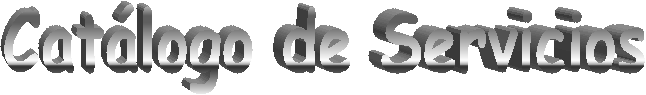 Cat�logo de Servicios