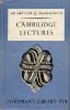 Cambridge Lectures