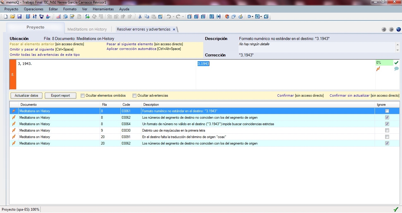 control de calidad