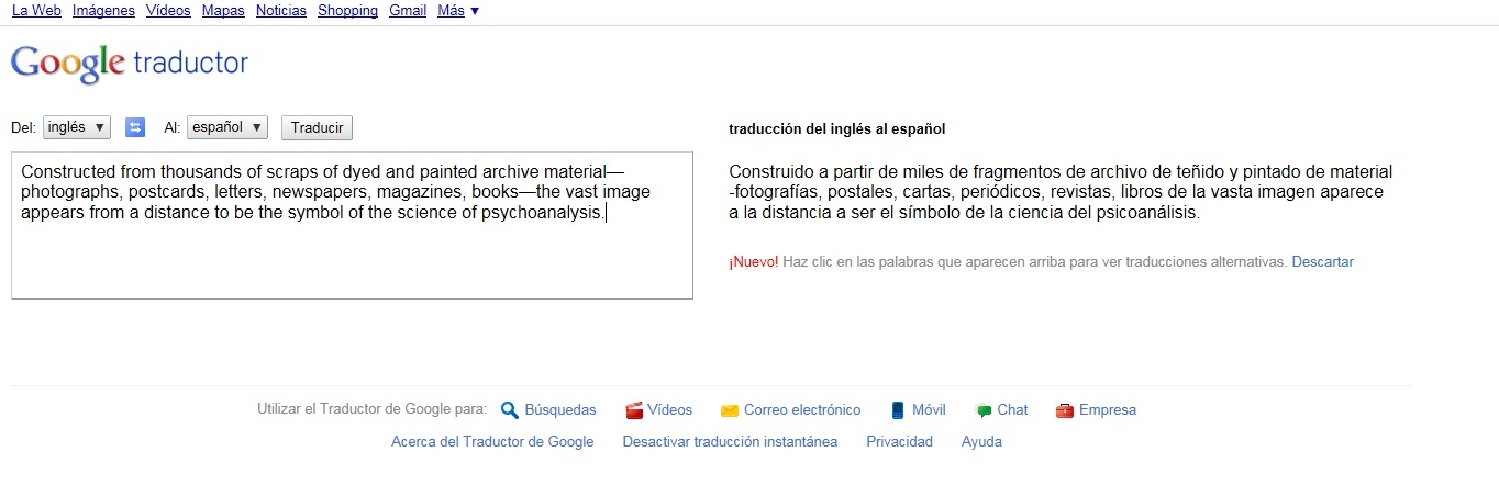 Consulta en <i>Google Translator</i>