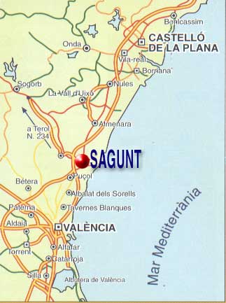 Localizacin de Sagunto