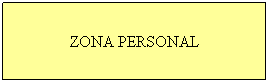 Cuadro de texto: ZONA PERSONAL
