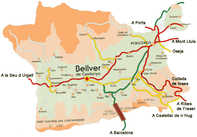 Acceso a Bellver de Cerdanya