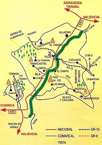 Mapa de Riodeva