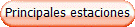 Principales estaciones