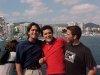 Tino, 
Sergio y Fernando en nuestro viaje a Ibiza con el coro de La Ca�ada