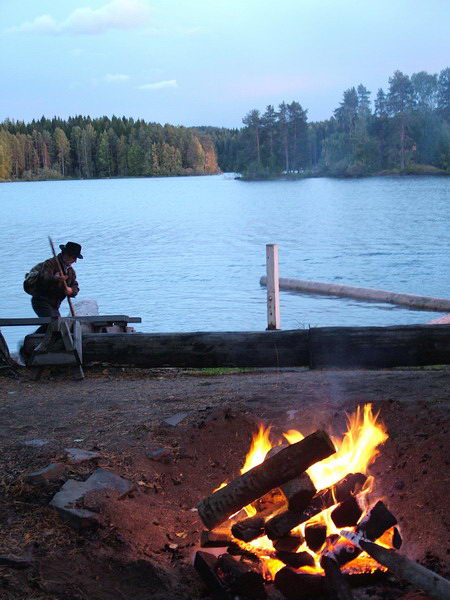 Cabaa frente al lago Kallavesi (Kuopio)