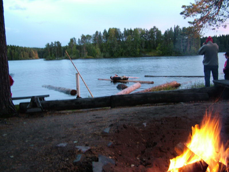 Cabaa frente al lago Kallavesi (Kuopio)