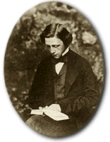 Lewis Carroll reading a book...
